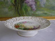 ŚLĄSK _ CARL TIELSCH _ PIĘKNA, STARA PATERA _ Ręcznie malowana _ 1870 ROK.