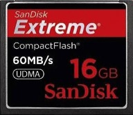 CompactFlash S A N D I S K Extreme 16GB 60MB/s UDMA