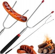 KIJ KIJEK NA OGNISKO KIEŁBASĘ WIDELCE TELESKOPOWE SKŁADANY WIDEŁKI BBQ GRIL