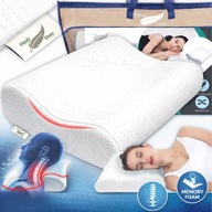PODUSZKA ORTOPEDYCZNA MEMORY PROFILOWANA WYRÓB MEDYCZNY NA BOK I PLECY SNU!