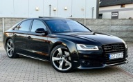 Audi A8 QUATTRO po pelnym serwisie STAN IDEALNY brazowe skory night vision