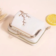 portfel portmonetka modna mała BIALA mini pojemna bilon karty bigiel