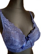 Przepiękny koronkowy biustonosz stanik podwójny push-up r. 80B