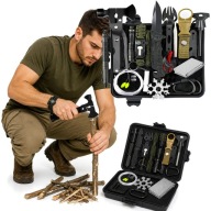 SURVIVALOWY ZESTAW WOJSKOWY PRZEŻYCIA PRZETRWANIA MULTITOOL W ETUI 62w1 XXL