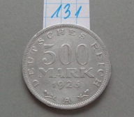 500 MAREK 1923 roku literka A , NIEMCY