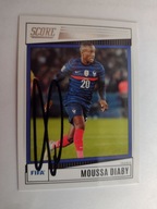 Karta panini autograf Moussa Diaby Francja Score Fifa
