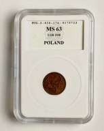 2 grosze 1938 PCS MS 63