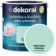 Dekoral Łazienka&Kuchnia Farba lateksowa MIĘTOWA POKUSA 2,5l