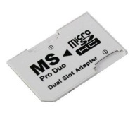 ADAPTER 2X DUAL MICRO SD MICROSD NA MS PRODUO PRO DUO PSP
