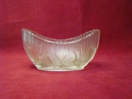 szklana miseczka łódeczka na łakocie Polskie szkło