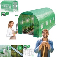 SZKLARNIA, TUNEL FOLIOWY 10m2 OGRODOWY FOLIAK 2,5x4x2m WARZYWA, STELAŻ