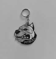 Porządny breloczek na co dzień BRELOK zawieszka do kluczy Amstaff pitbull
