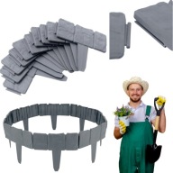 OBRZEŻA OGRODOWE TRAWNIKOWE Z TWORZYWA SZTUCZNEGO DO OGRÓDKA 250 cm x 23 cm