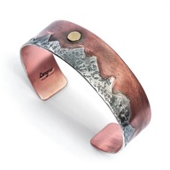 Bransoleta z miedzi pasmo gór