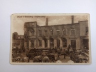 Pocztówka Szczytno I wojna światowa Ortelsburg Ostpreussen Markt ruiny