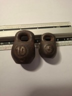 Odważniki małe stare urokliwe