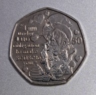 Wyspa Man 50 pensów 2021r. Alicja w Krainie Czarów - Kapelusznik