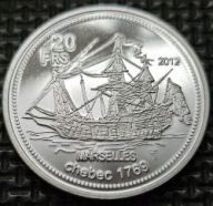 *BASSAS DA INDIA [1321]*20 Francs 2012 French UNC