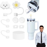 ZESTAW AKCESORIÓW KUBKA: SZCZELNE NAKŁADKI, KORKI, OSŁONA SŁOMKI, PODSTAWA