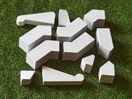 Cegiełki gipsowe odlew BASZTA OŚMIOKĄTNA forma 02