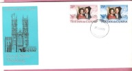 Tristan da Cunha 1972 FDC król. Elżbieta i ks.Filip, 25 lat