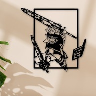 OBRAZ AŻUROWY 3D NA ŚCIANE PANEL DEKORACJA DO SALONU Asta Black Clover