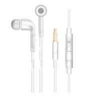 SŁUCHAWKI HF STEREO Z MIKROFONEM BIAŁE JACK 3.5MM