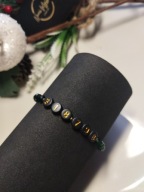 Bransoletka z Kodem Grabovoja Hematyt szkło