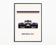 PLAKAT RED BULL RB9 F1 FORMULA 1 GP BOLID WYŚCIGOWY PLAKAT A3 DRUK