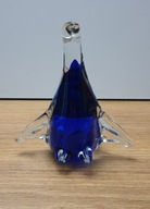 Szklany przycisk do papieru – pingwin | szkło artystyczne | wys. ok. 17 cm