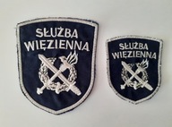 2x emblemat - naszywka - Służba Więzienna - nasz. większa - unikat
