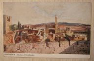 JERUSALEM. - Portion of the Citadel, JEROZOLIMA - IZRAEL, CZYSTA, STARA