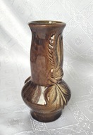 FLAKON FLAKONIK WAZONIK PRL ODCIENIE BRĄZU