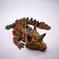 Smok Przegubowy JEDNOROŻEC Baby Ruchomy Flexi Crystal Dragon Cameleon