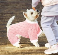 KURTKA DLA PSA kombinezon polar POLAROWA SWETER SWETEREK misiowa pikowana