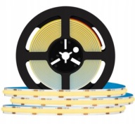 TAŚMA LED NEON COB 12V BARWA CIEPŁA 5M 60W HOMOGENICZNA 12W/m JASNY LED