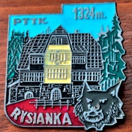 Odznaka PTTK - Schronisko Rysianka w Beskidzie Żywieckim, na Hali Rysianka