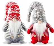 ŚWIĄTECZNE OZDOBY KRASNALE SKRZATY 2 SZTUKI DUŻE