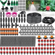 ZESTAW NAWADNIANIA OGRODU 340 SZT 70 M SYSTEM NAWADNIANIA SZKLARNIA OGRÓD