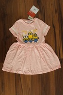 sukienka dziewczęca na lato 110 NOWA Minionki defekt