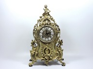 UNIKAT PALACOWY STARY DUZY MOSIEZNY ZEGAR KOMINKOWY MASYWNY 4.6kg