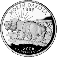 USA 2006r. 25 Centów Dakota Północna AL