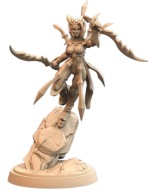 Arachnid Female Kobieta Pająk Pinup B Druk 3D NSFW