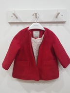 NEXT czerwony płaszcz płaszczyk dziewczęcy 80 cm