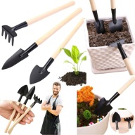 ZESTAW WIELOFUNKCYJNE NARZĘDZI OGRODOWYCH MINI GRABIE ŁOPATKA SZPADEL 3SZT