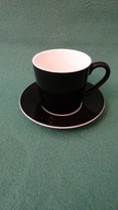 Urocza, porcelanowa filiżanka do kawy, z podstawkiem- sygn. HEMA