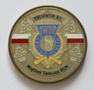 Medal coin generał Tadeusz BUK Irak 9 zmiana