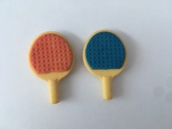 MINIATUROWE / MINI / PALETKI / RAKIETKI / ZABAWKOWE / 4 CM / ZESTAW 2 SZT.