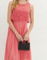 Okazja !_NOWA 269zł WYSMUKLAJĄCA asymetryczna sukienka_GIPIURA_halka_r.50