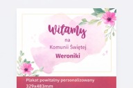Tablica powitalna na Komunię Świętą – plakat A3+ z personalizacją imienia